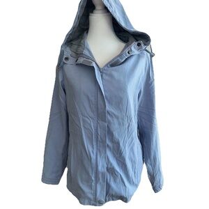 1 Madison Light Blue Hooded Jacket Size Medium